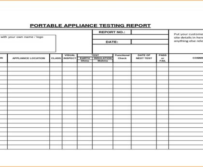 Pat test forms