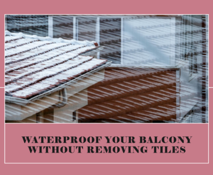 Balcony waterproofing without removing tiles